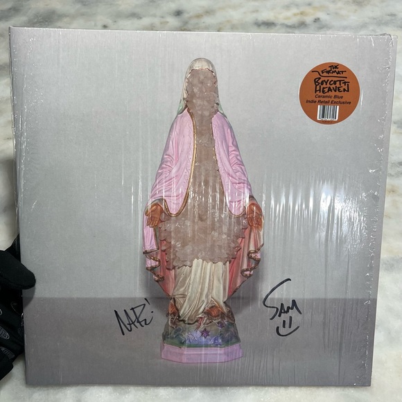 The Format - Boycott Heaven Indie Ceramic Blue Vinyl SIGNED JACKET *IN HAND*